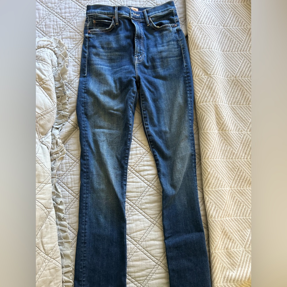 High Rise straight leg Mother jeans